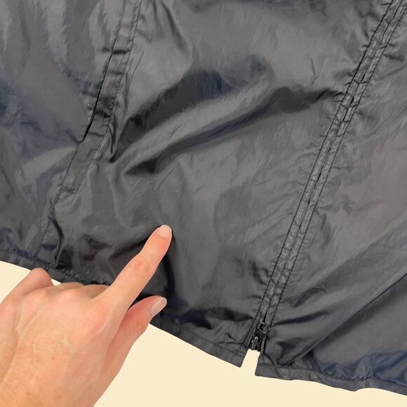 90s/Y2K black windbreaker by Lauren Ralph Lauren, size 2X zip up windbreaker - Picture 6 of 10